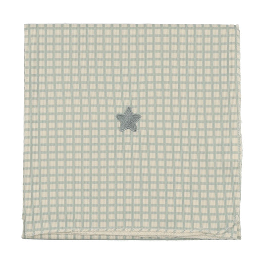 Checkered Dreams Blanket - Blue Star