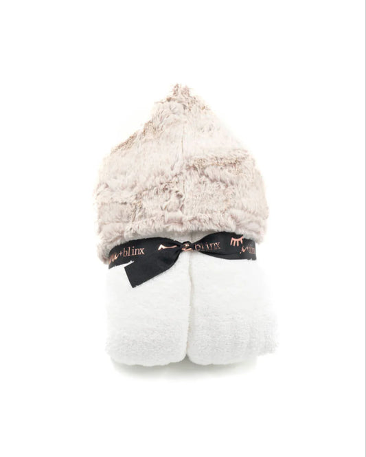 Frosted Taupe Hooded Towel