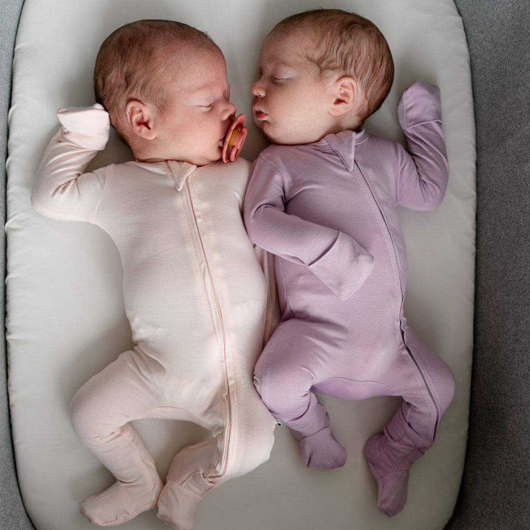 Bamboo Footed Sleepers: Iced Lavender