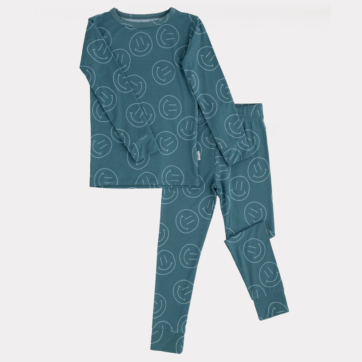 2 Piece Sets | Bamboo: Teal Smiles